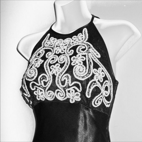 Gorgeous Vintage Silk Evening Gown - Picture 3 of 7